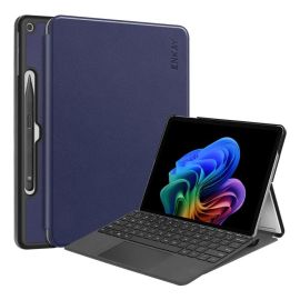 ENKAY LEATHER Husă cu clapetă pentru Microsoft Surface Pro 12 albastru