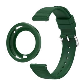 PROTEMIO COVER SET Curea + husă pentru ceas Xiaomi Watch S4 41mm verde închis