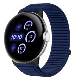 Curea NYLON interschimbabilă pentru Google Pixel Watch / Pixel Watch 2 / Pixel Watch 3 41mm / Pixel Watch 4 41mm bleumarin