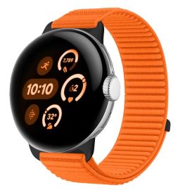 Curea NYLON înlocuibilă pentru Google Pixel Watch / Pixel Watch 2 / Pixel Watch 3 41mm / Pixel Watch 4 41mm portocalie