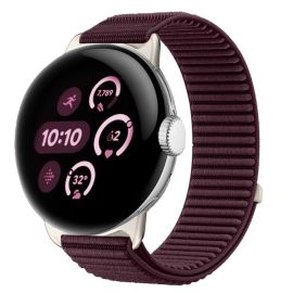 Curea NYLON Înlocuibilă pentru Google Pixel Watch / Pixel Watch 2 / Pixel Watch 3 41mm / Pixel Watch 4 41mm bordo