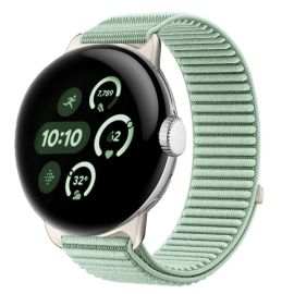 Curea NYLON înlocuibilă pentru Google Pixel Watch / Pixel Watch 2 / Pixel Watch 3 41mm / Pixel Watch 4 41mm AQUA BLUE