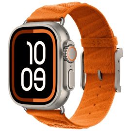 Curea TWILL BAND din nailon pentru Apple Watch 38 / 40 / 41 / Apple Watch 10 / 11 42mm portocaliu