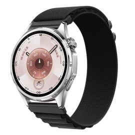 Curea NYLON de schimb pentru Huawei Watch GT 5 46mm / GT 6 46mm negru