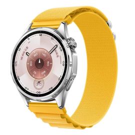 Curea NYLON Înlocuibilă pentru Huawei Watch GT 5 46mm / GT 6 46mm galbenă