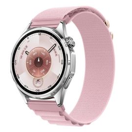 Curea NYLON înlocuibilă pentru Huawei Watch GT 5 46mm / GT 6 46mm roz deschis