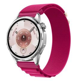 Curea NYLON Înlocuibilă pentru Huawei Watch GT 5 46mm / GT 6 46mm roz închis