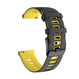 SPORTY Curea de silicon interschimbabilă Amazfit T-Rex 3 Pro 48mm BLACK-YELLOW