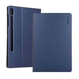 ENKAY LEATHER Husă rabatabilă pentru Samsung Galaxy Tab S6 (T860 / T865) albastru închis