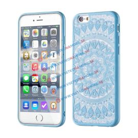 Husă din silicon HENNA TATTOO Apple iPhone 6 / 6S albastru