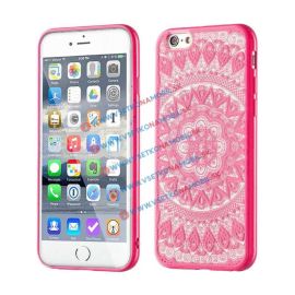 HENNA TATTOO husa din silicon Apple iPhone 6 / 6S roz