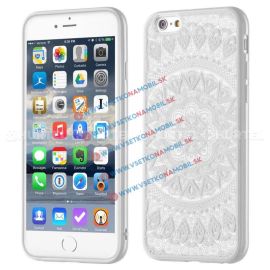 Husă din silicon HENNA TATTOO Apple iPhone 6 / 6S alb