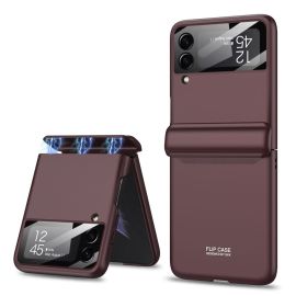 GKK MAGNETIC Husa din plastic Samsung Galaxy Z Flip4 5G violet inchis