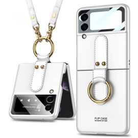 GKK LANYARD cu curea Samsung Galaxy Z Flip 4 5G alb