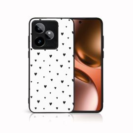 MY ART de protecție husă pentru Realme GT 7T 5G BLACK HEARTS (167)