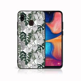 MY ART Protecție husă pentru Samsung Galaxy A20e LEAF (175)
