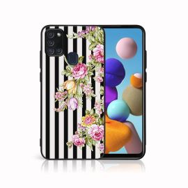 MY ART Protecție husă pentru Samsung Galaxy A21s STRIPS (176)