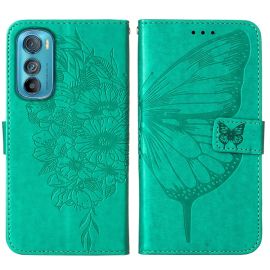 ART BUTTERFLY portofel Motorola Edge 30 verde