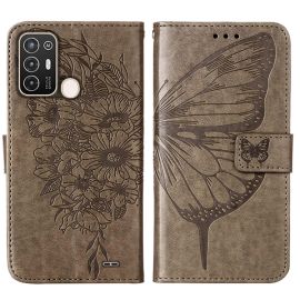 ART BUTTERFLY portofel ZTE Blade A52 gri