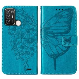 ART BUTTERFLY portofel ZTE Blade A52 albastru