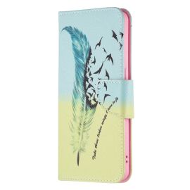 ART Husă portofel Oppo Reno6 5G FEATHER