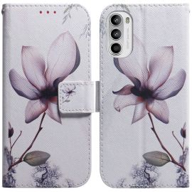 ART Husa portofel pentru Motorola Moto G52 FLOWER