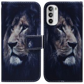 ART Husa portofel pentru Motorola Moto G52 LION
