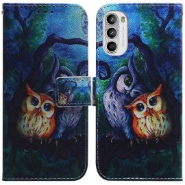 ART Husă portofel pentru Motorola Moto G52 OWL