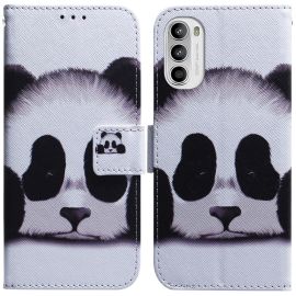 ART Husă portofel pentru Motorola Moto G52 PANDA