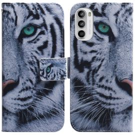 ART Husă portofel pentru Motorola Moto G52 TIGER