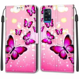 ART Husă portofel pentru ZTE Blade A71 2020 BUTTERFLIES