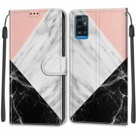 ART Capac Wallet pentru ZTE blade A71 2020 PINK MARBLE