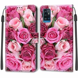 ART Husă portofel pentru ZTE Blade A71 2020 ROSE