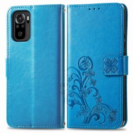 ART Husa portofel Xiaomi Redmi Note 10 / Note 10S FLOWER S albastru