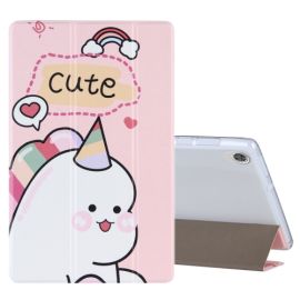 ART Husa clapeta Lenovo Tab M10 a doua generatie (TB-X306F / ZA6W0090CZ / ZA6V0119CZ) DINOZAUR PINK