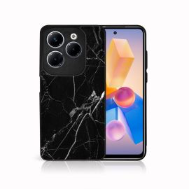 PROTEMIO MY ART Capac de protecție pentru Infinix Hot 40 / Hot 40 Pentru BLACK MARBLE (142)