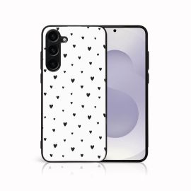 MY ART Husă de protecție pentru Samsung Galaxy S25 Plus 5G BLACK HEARTS (167)
