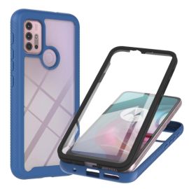 DUAL dublu fata cu folie Motorola Moto G10 / G20 / G30 albastru