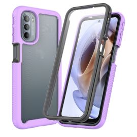 DUAL dublu fata cu folie Motorola Moto G31 / G41 violet