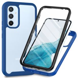 DUAL Husă față-verso cu folie Samsung Galaxy A54 5G albastru închis