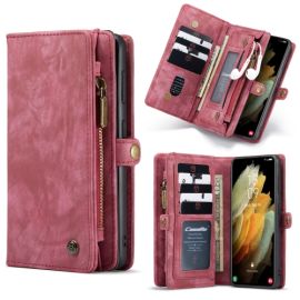 WALLET protecție WALLET Pro cu portofel 2in1 pentru Samsung Galaxy S21 Plus 5G roșu