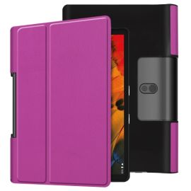 Husă din LEATHER Flip Lenovo Yoga Smart Tab 10 violet