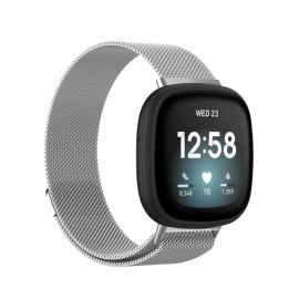 MILANESE Curea metalica pentru Fitbit Versa 4/3 argintie