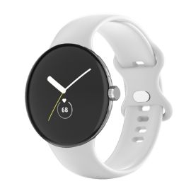 BUTTERFLY Curea din silicon pentru Google Pixel Watch / Pixel Watch 2 alb