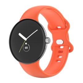 BUTTERFLY Curea din silicon pentru Google Pixel Watch / Pixel Watch 2 portocaliu