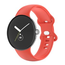 BUTTERFLY Curea din silicon pentru Google Pixel Watch / Pixel Watch 2 roșu