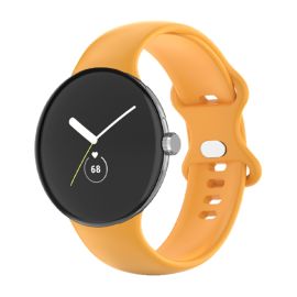 BUTTERFLY Curea din silicon pentru Google Pixel Watch / Pixel Watch 2 galben