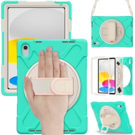 SOLID durabilă pentru Apple iPad 2025 / iPad 2022 GREEN MINT