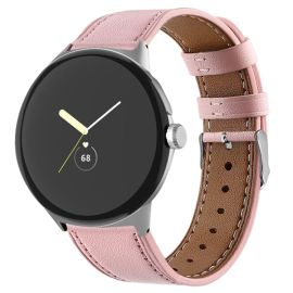 LEATHER Curea din piele pentru Google Pixel Watch / Pixel Watch 2 / Pixel Watch 3 41mm / Pixel Watch 4 41mm roz