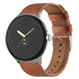 LEATHER Curea din piele pentru Google Pixel Watch / Pixel Watch 2 / Pixel Watch 3 41mm / Pixel Watch 4 41mm maro